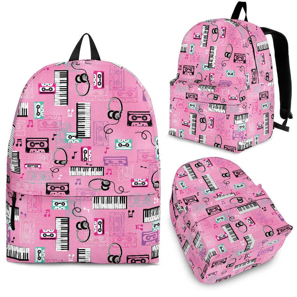 Piano Pattern Print Design 01 Backpack