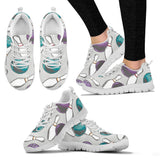 Bowling Ball And Pin Gray Background Women'S Sneaker Shoes