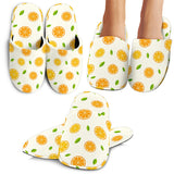 Oranges Leaves Pattern Slippers