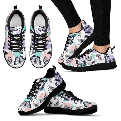 Butterfly Pattern Women'S Sneaker Shoes
