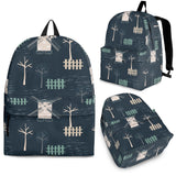 Windmill Tree Pattern Backpack