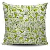 Cute Frog Dragonfly Pattern Pillow Cover