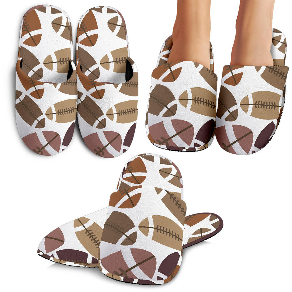 American Football Ball Pattern Slippers