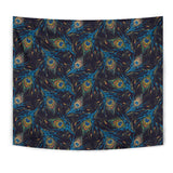 Beautiful Peacock Feather Pattern Wall Tapestry