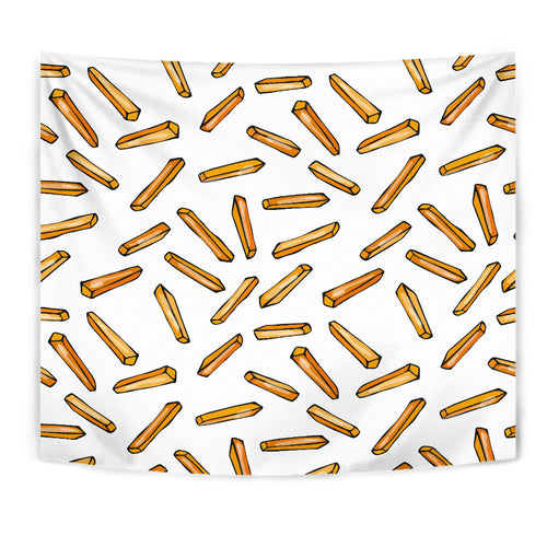 French Fries Potato Pattern Wall Tapestry