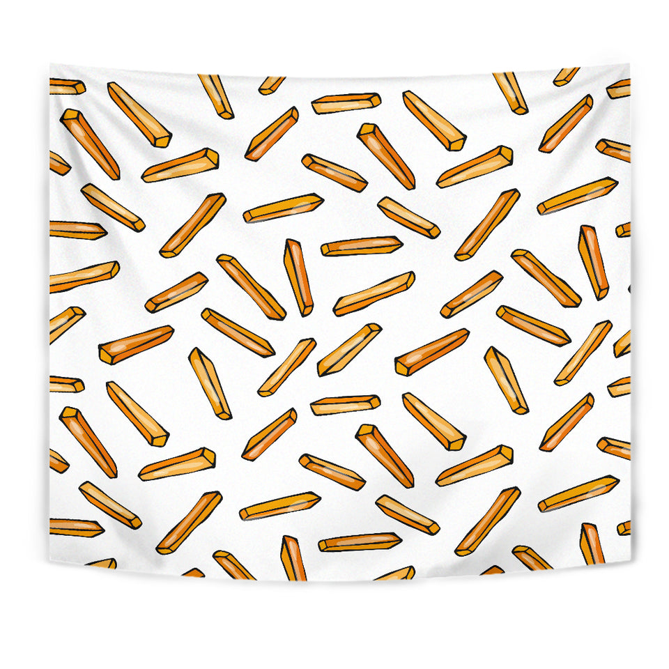 French Fries Potato Pattern Wall Tapestry
