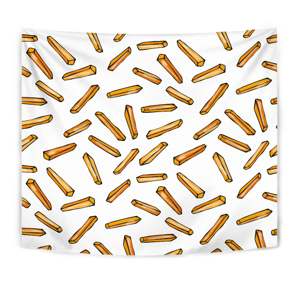 French Fries Potato Pattern Wall Tapestry
