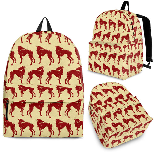 Greyhound Pattern Print Design 04 Backpack