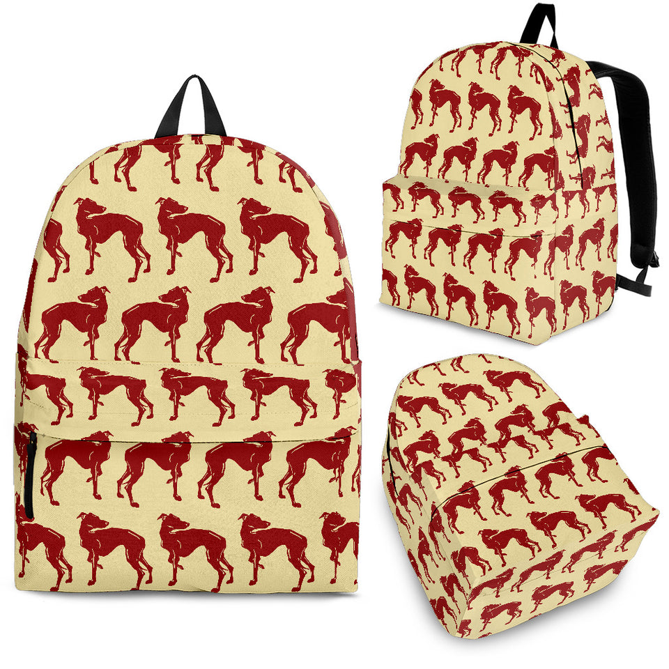 Greyhound Pattern Print Design 04 Backpack