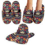 Sugar Skulls Flower Maxican Pattern Slippers