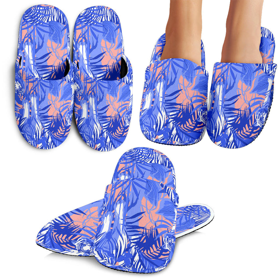 White Bengal Tigers Pattern Slippers