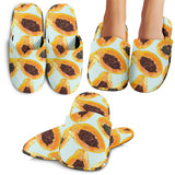 Watercolor Papaya Pattern Slippers