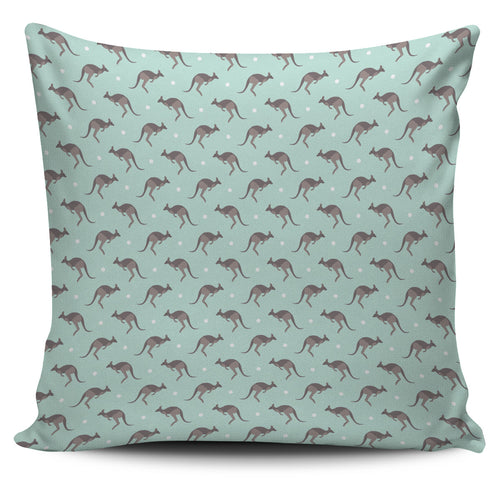 Kangaroo Pattern Background Pillow Cover