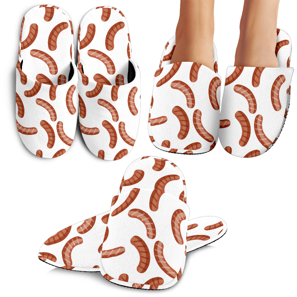 Sausage Pattern Print Design 04 Slippers