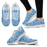 Anchors Rudder Compass Star Nautical Pattern Women'S Sneaker Shoes