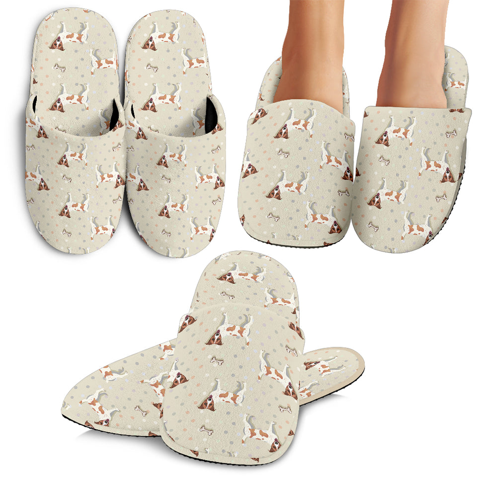 Jack Russel Pattern Print Design 02 Slippers