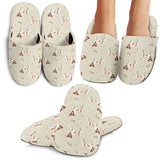 Jack Russel Pattern Print Design 02 Slippers