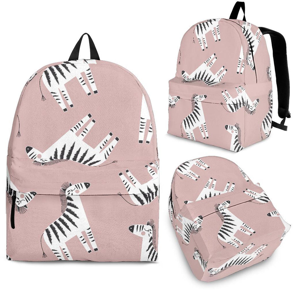 Cute Zebra Pattern Backpack