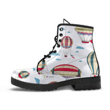 Hot Air Balloon Pattern Leather Boots