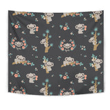 Cute Koala Pattern Wall Tapestry