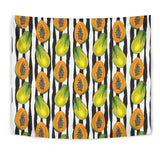 Papaya Design Pattern Wall Tapestry