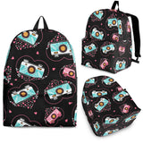 Camera Pattern Print Design 04 Backpack