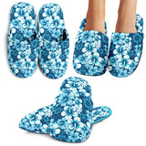 Hibiscus Pattern Print Design 03 Slippers