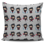Cute Ninja Pattern Pillow Cover