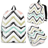 Zigzag  Chevron Paint Pattern Backpack