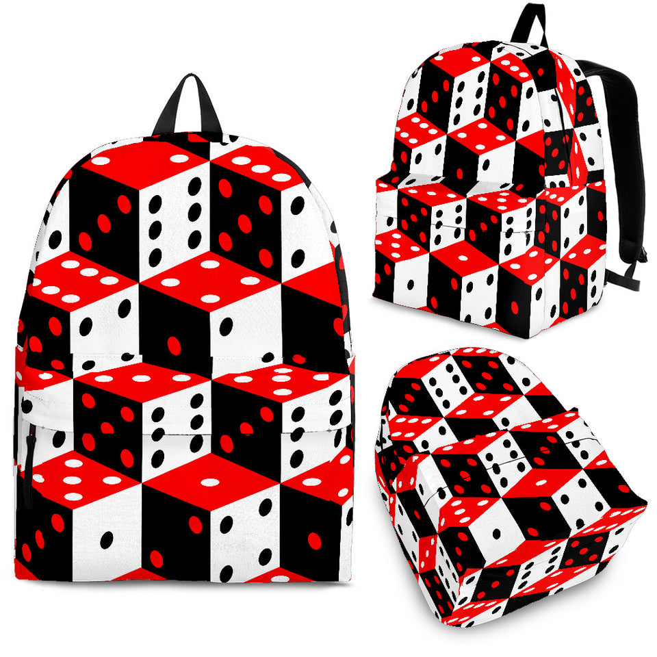 Dice Pattern Print Design 02 Backpack