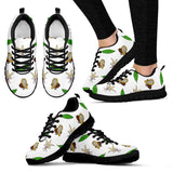 Color Hand Drawn Cocoa Pattern Women'S Sneaker Shoes