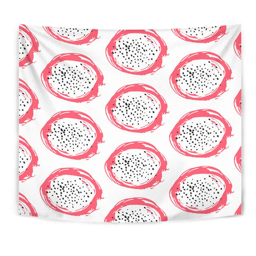 Hand Drawn Dragon Fruit Wall Tapestry