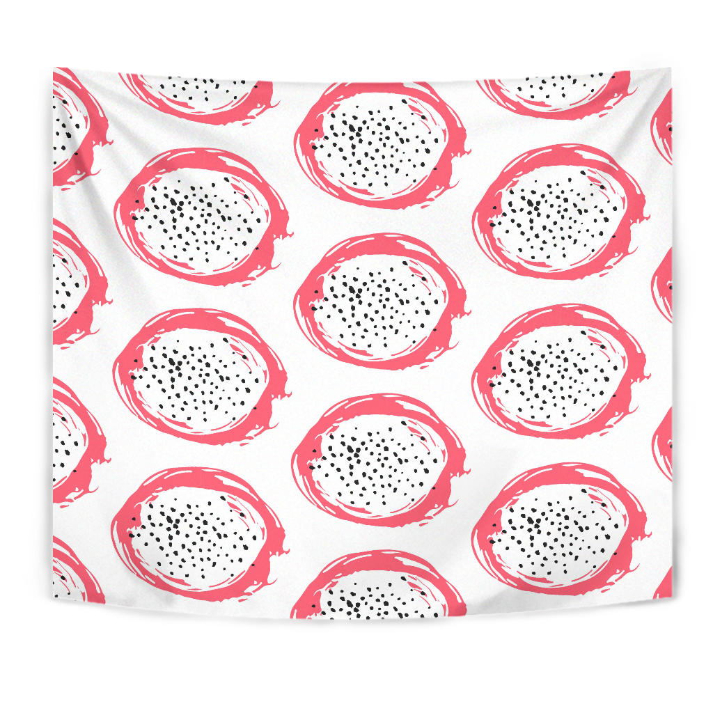 Hand Drawn Dragon Fruit Wall Tapestry