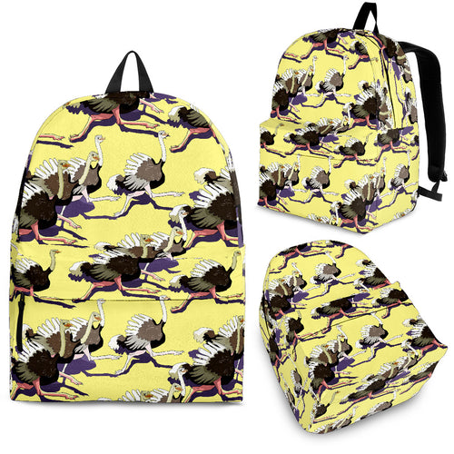 Ostrich Pattern Print Design 04 Backpack