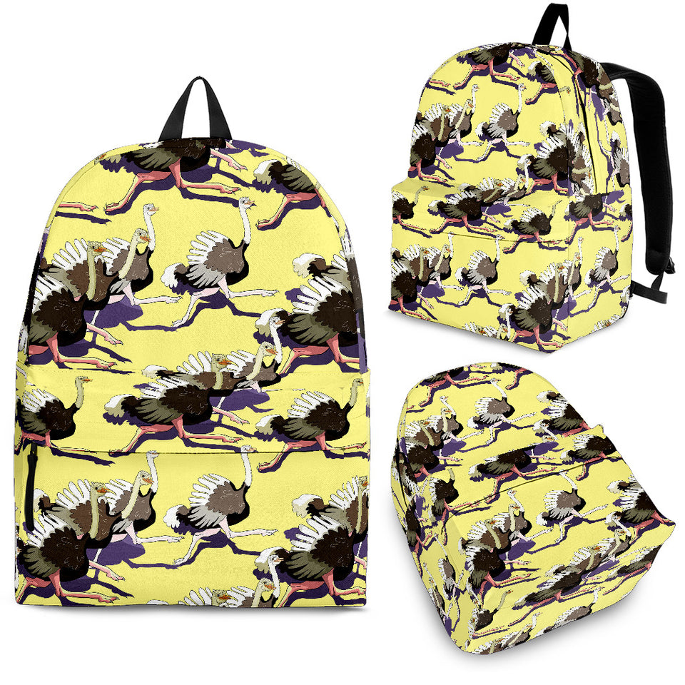 Ostrich Pattern Print Design 04 Backpack
