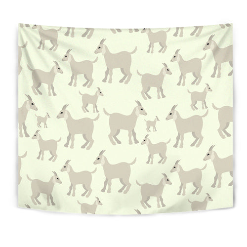Little Young Goat Pattern Wall Tapestry