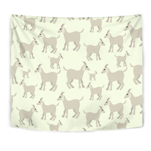 Little Young Goat Pattern Wall Tapestry