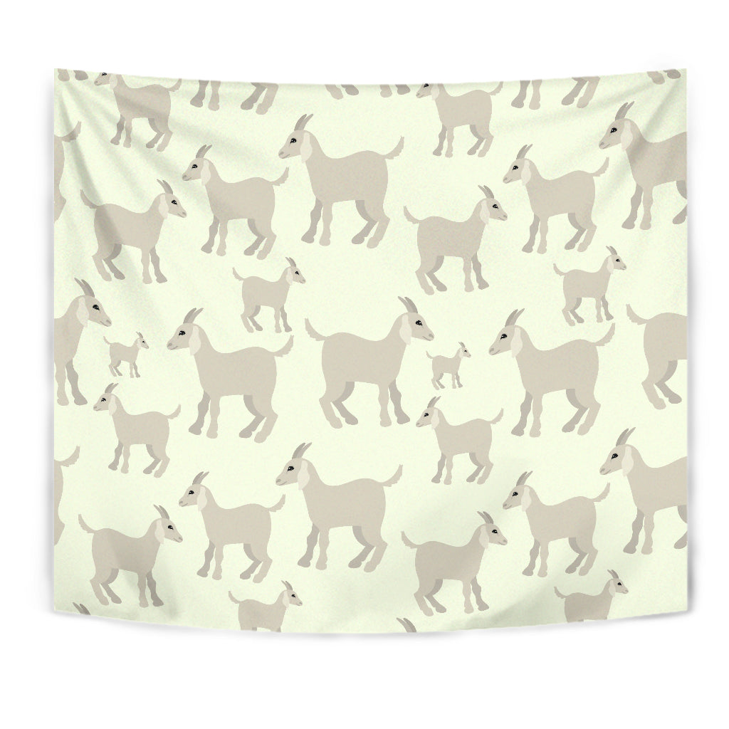 Little Young Goat Pattern Wall Tapestry