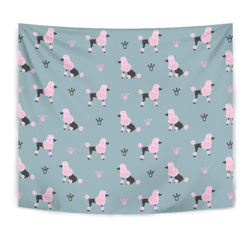 Poodle Dog Pattern Wall Tapestry