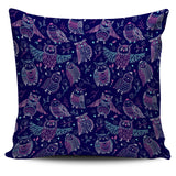 Cute Owls Pattern Boho Style Ornament Pillow Cover