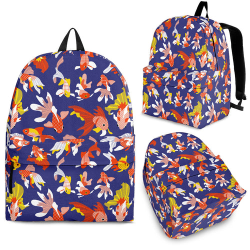 Goldfish Pattern Print Design 04 Backpack