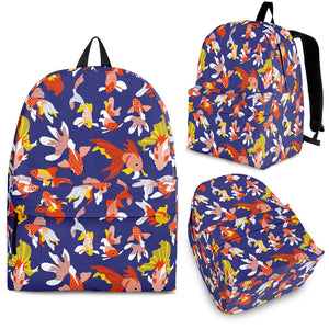 Goldfish Pattern Print Design 04 Backpack