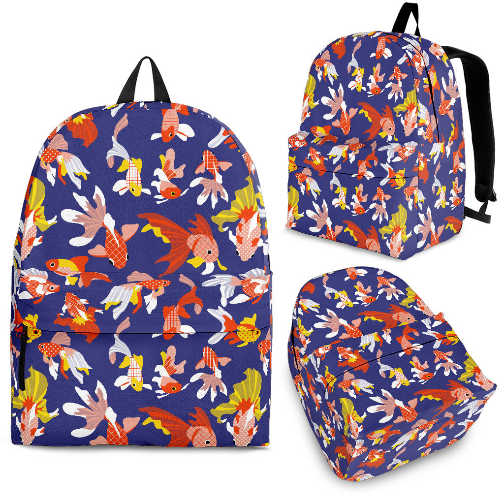 Goldfish Pattern Print Design 04 Backpack