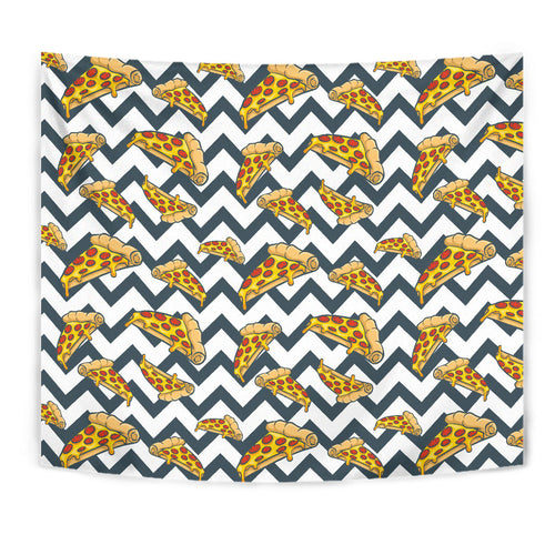 Pizza Design Pattern Wall Tapestry