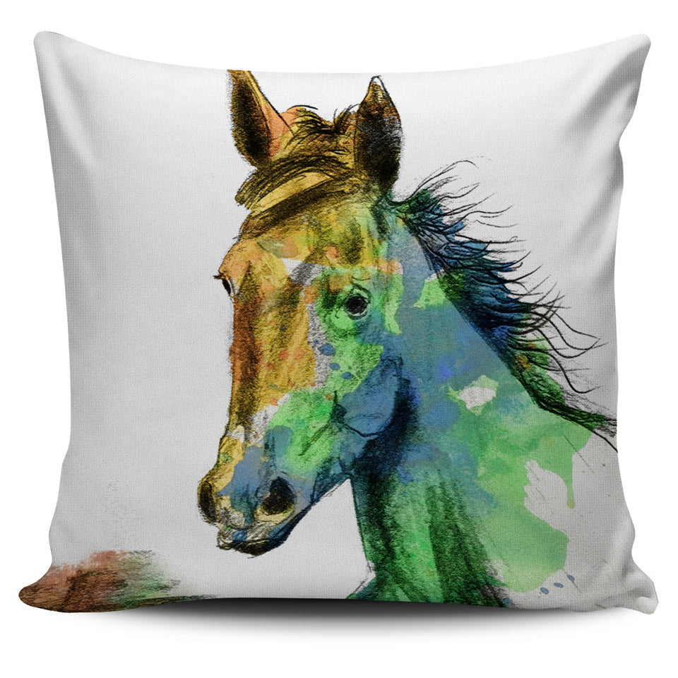 Horse Profile Pillow Cover