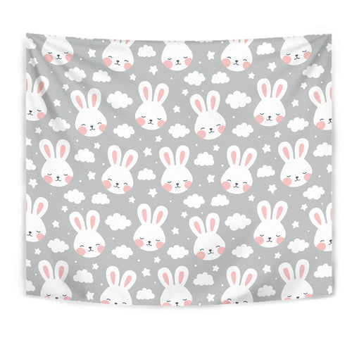 Rabbit Cloud Pattern Wall Tapestry
