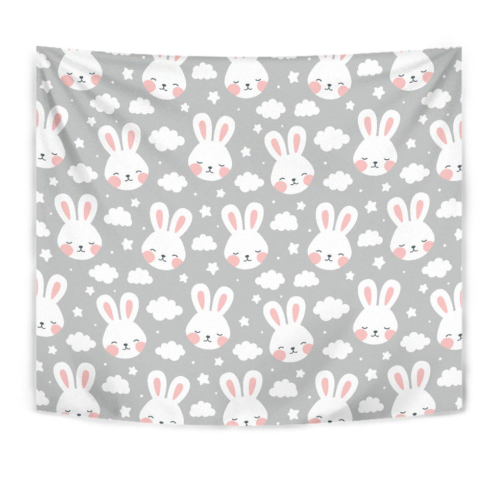Rabbit Cloud Pattern Wall Tapestry