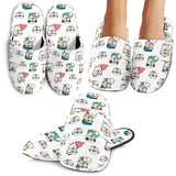 English Bulldog Pattern Print Design 03 Slippers