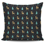 Deers Star Tree Pattern Pillow Cover