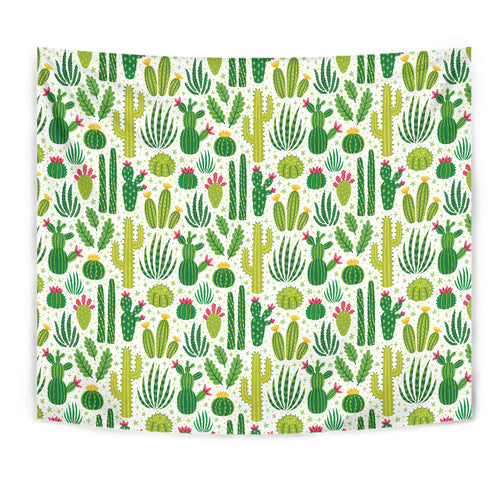Cactus Pattern Wall Tapestry